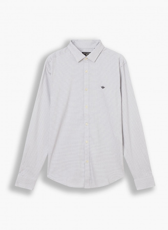 Men'sSlimFitRefinedPoplinShirtLakeshortSharkskinGrey