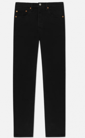 Levi's 501 Crop Black Sprout Jeans