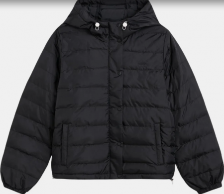 EDIE PACKABLE JACKET CAVIAR